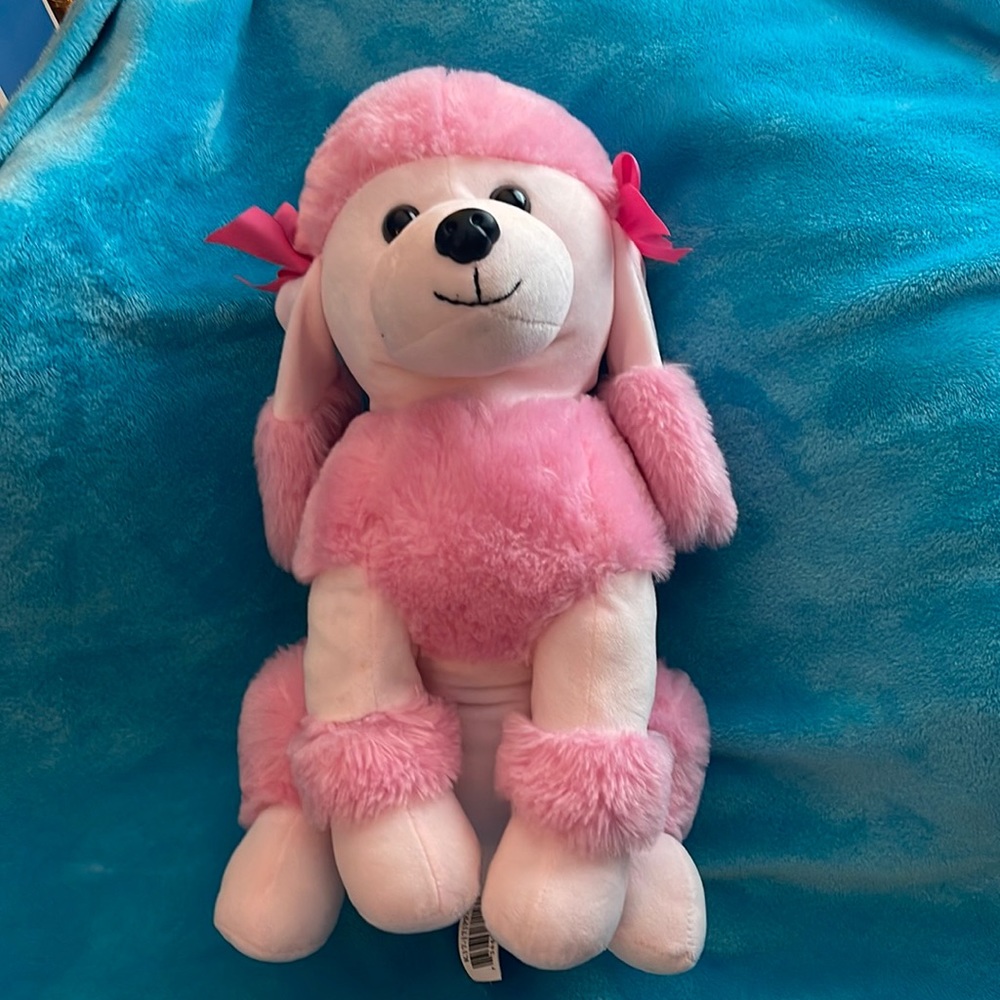 💕 Pink Poodle Stuffed Dog 💕
